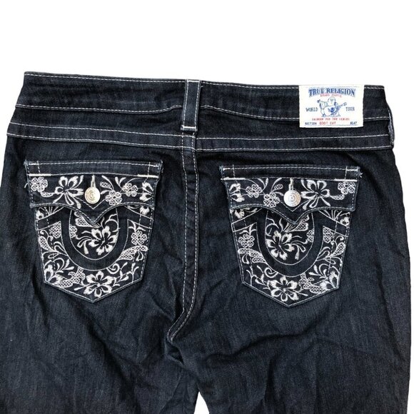 Vintage True Religion Jeans Size 32 BOOT CUT Embroidered - Picture 8 of 9
